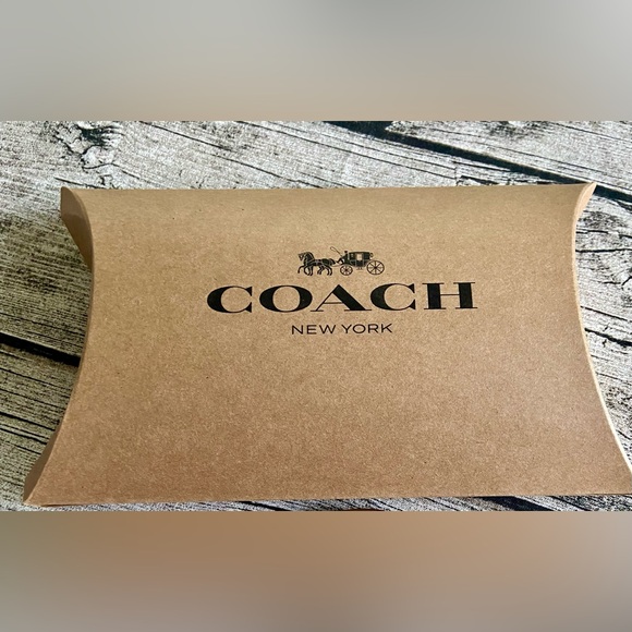 NWT! Coach double hoop earrings with a sparkling pavé crystal stud + gift wrap! - Picture 13 of 13